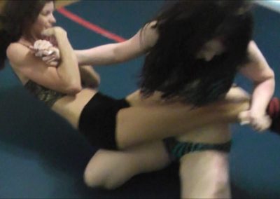 #21 - The Arrival of Charlee Angel - Charlee Angel vs Haley Davidson - REAL Female Wrestling - 2014 - Bodyscissors