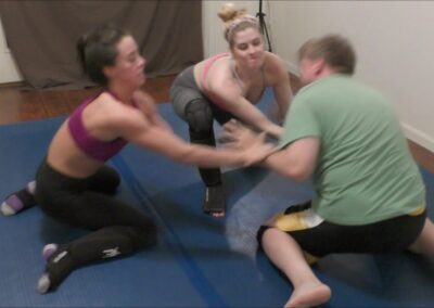 Monroe Jamison and Scarlett Squeeze vs Rick - REAL Mixed Wrestling! - 2017