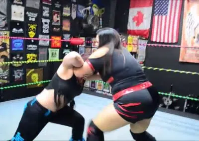Ruby Raze vs Tab Jackson - BBW Female Wrestling!