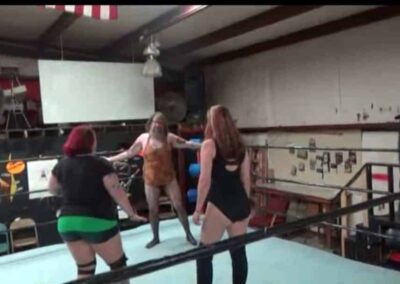 Kathy Owens and Rock C vs The Hooligan Brothers - Devin and Mason Cutter - Intergender Pro Wrestling!