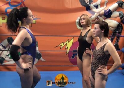 Anasthesia and Candy vs Gotika - 2 on 1 Women's Wrestling! - Real and Competitive! - from Wrestling Castle