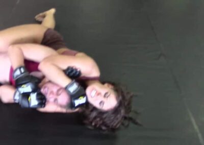 Female Rear Naked Choke - Allie Parker vs Sky Storm - (REAL) - MMA Girl Fighters - UWW