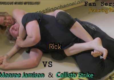Callisto Strike vs Monroe Jamison vs Rick - #2 - Competitive Mixed Wrestling!