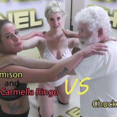 Carmella Ringo and Monroe Jamison vs Chuck - Competitive Mixed Wrestling from 2019!