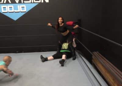 Enigma and Kaci Lennox vs Kathy Owens - 2 on 1 Intergender Pro Wrestling!