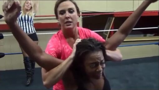 Christie Ricci vs Devyn Bates - Interracial Women's Pro Wrestling! - One Sided Domination!